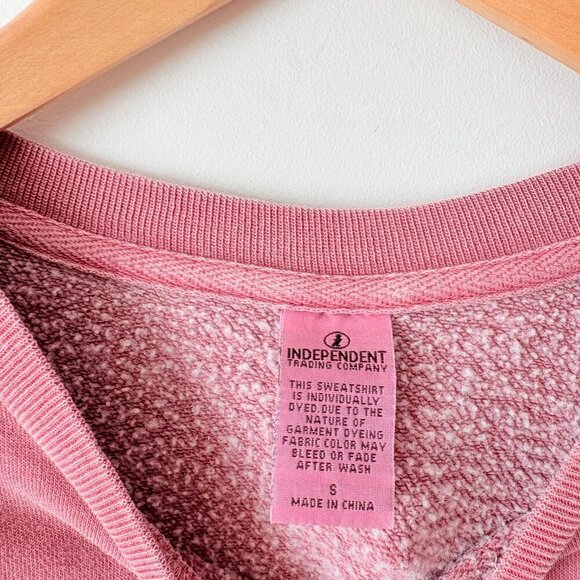 Call Her Daddy “Father” Crewneck Pullover Sweatshirt Vintage Wash Mauve Small - Picture 7 of 8